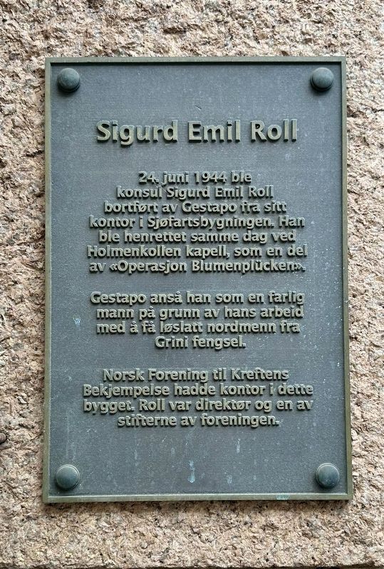 Sigurd Emil Roll Marker image. Click for full size.