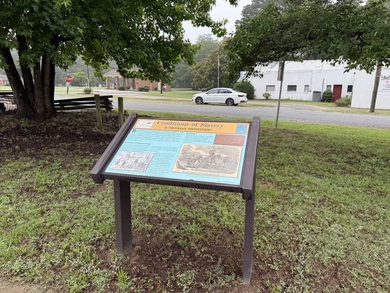 Conditions of Slavery Marker image. Click for full size.