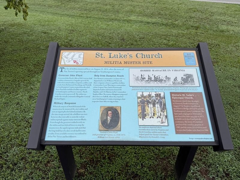 St. Luke's Church Marker. Click for full size. St. Luke's Church Marker image. Click for full size.