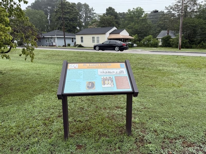 St. Luke's Church Marker. Click for full size. St. Luke's Church Marker image. Click for full size.