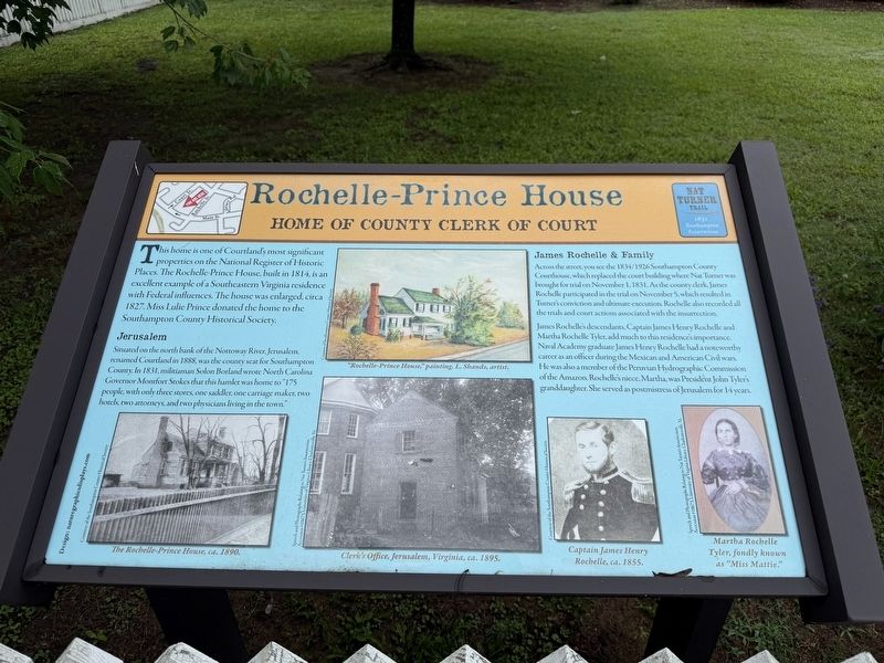 Rochelle-Prince House Marker image. Click for full size.