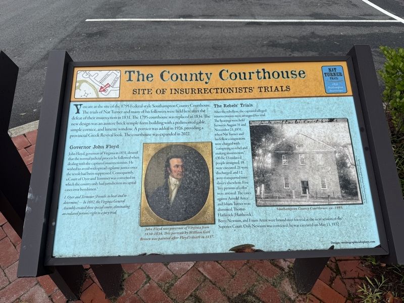 The County Courthouse Marker. Click for full size. The County Courthouse Marker image. Click for full size.