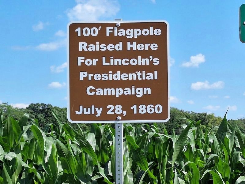 Lincoln Presidential Campaign Flagpole Marker. Click for full size. Lincoln Presidential Campaign Flagpole Marker image. Click for full size.