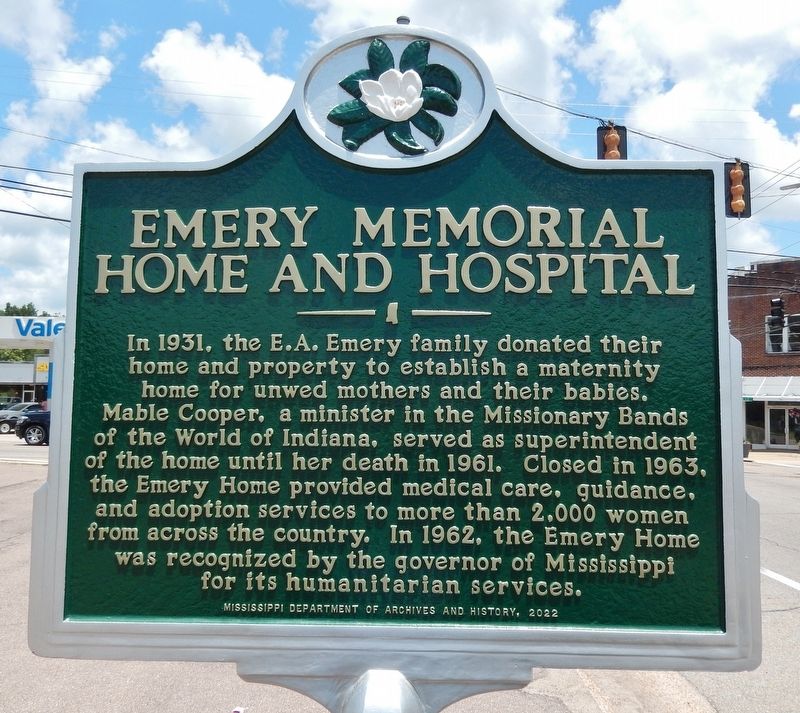 Emery Memorial Home and Hospital Marker image. Click for full size.