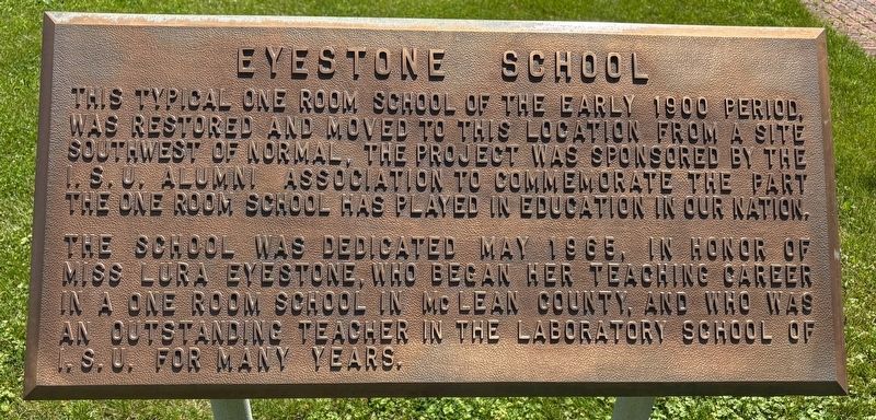 Eyestone School Marker. Click for full size. Eyestone School Marker image. Click for full size.