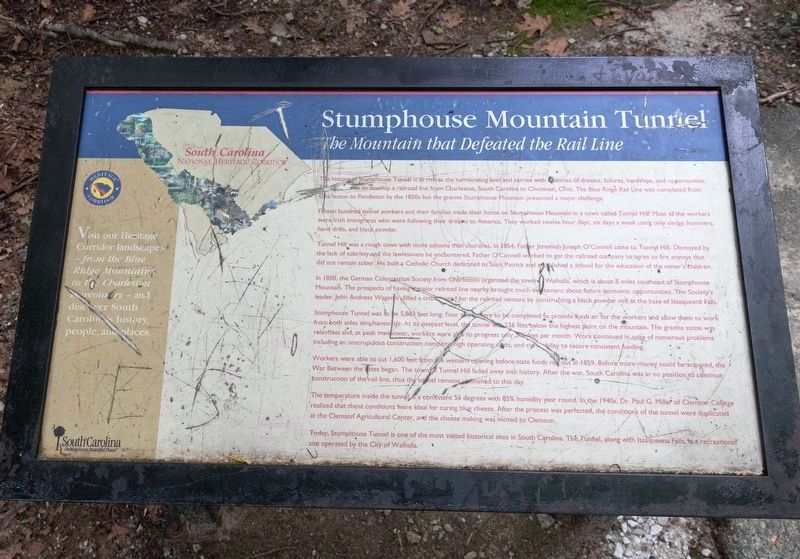 Stumphouse Mountain Tunnel Marker. Click for full size. Stumphouse Mountain Tunnel Marker image. Click for full size.