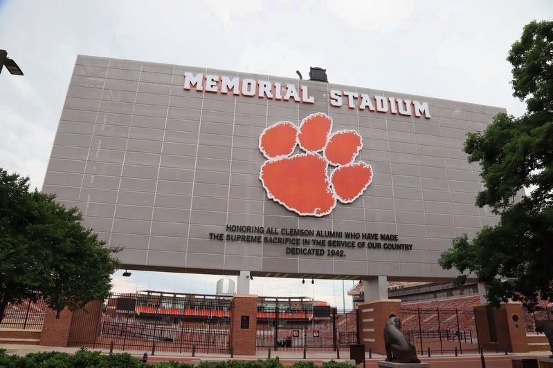 William Maxwell Poe Plaza at Memorial Stadium. Click for full size. William Maxwell Poe Plaza at Memorial Stadium image. Click for full size.