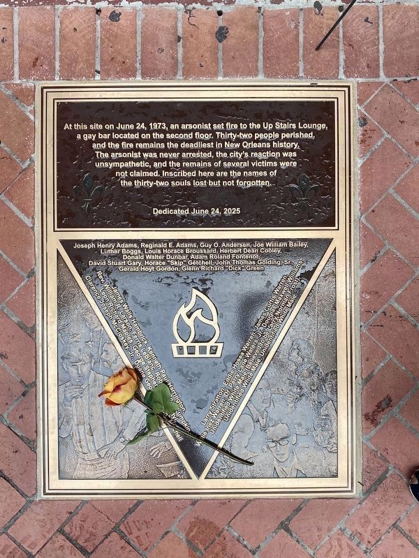 UpStairs Lounge Memorial Marker image. Click for full size.