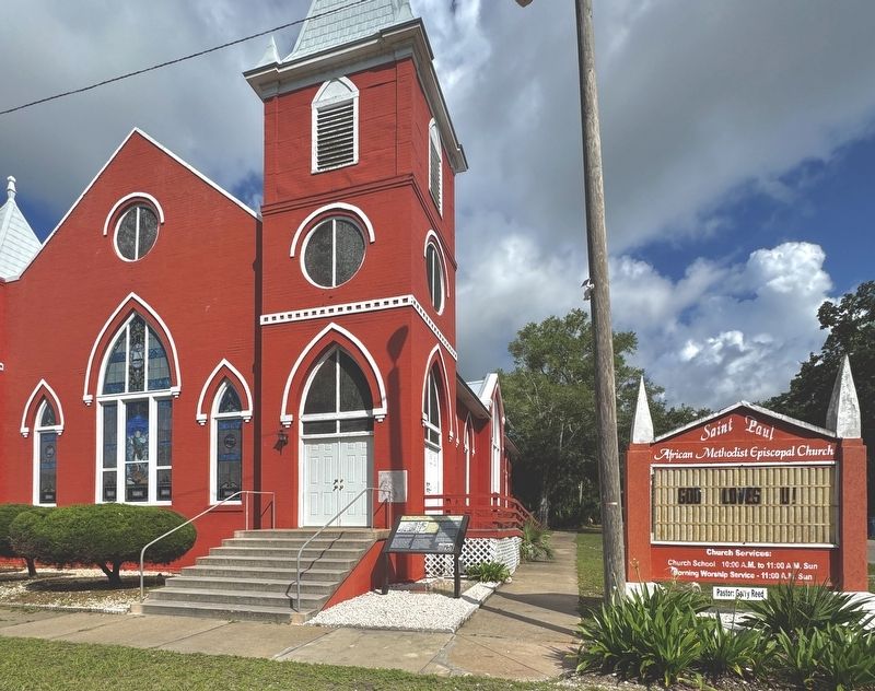 St. Paul African Methodist Episcopal Church Marker. Click for full size. St. Paul African Methodist Episcopal Church Marker image. Click for full size.