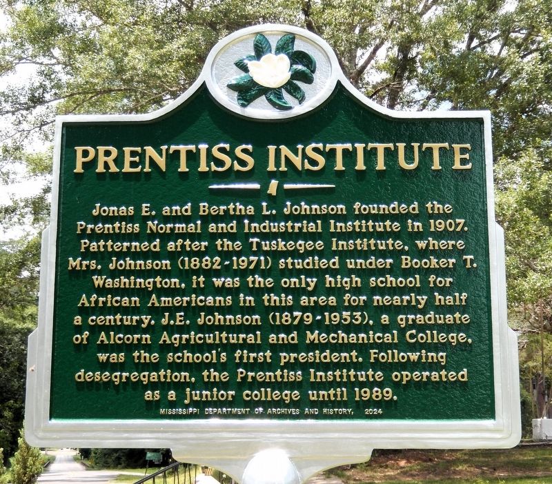 Prentiss Institute Marker. Click for full size. Prentiss Institute Marker image. Click for full size.