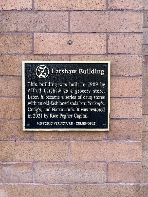 Latshaw Building Marker. Click for full size. Latshaw Building Marker image. Click for full size.