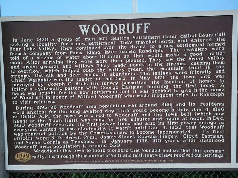 Woodruff Marker image. Click for full size.