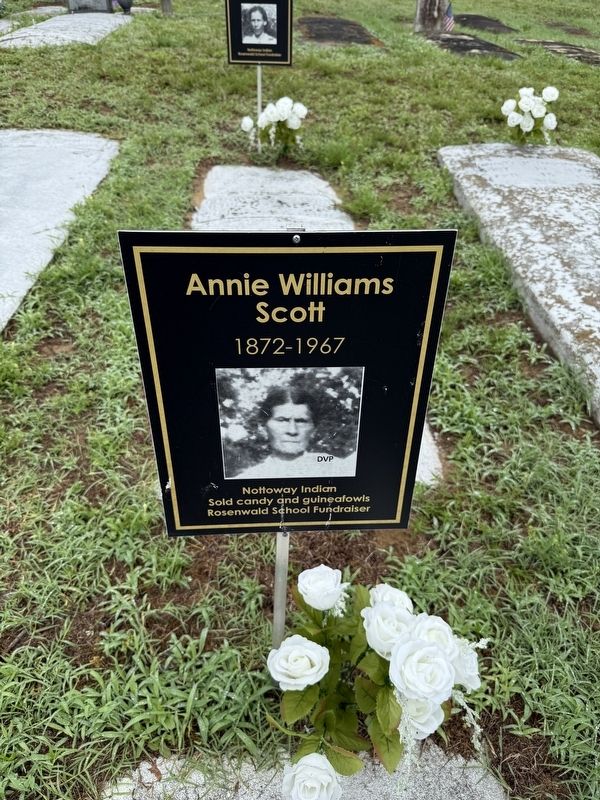 Annie Williams Scott Marker. Click for full size. Annie Williams Scott Marker image. Click for full size.