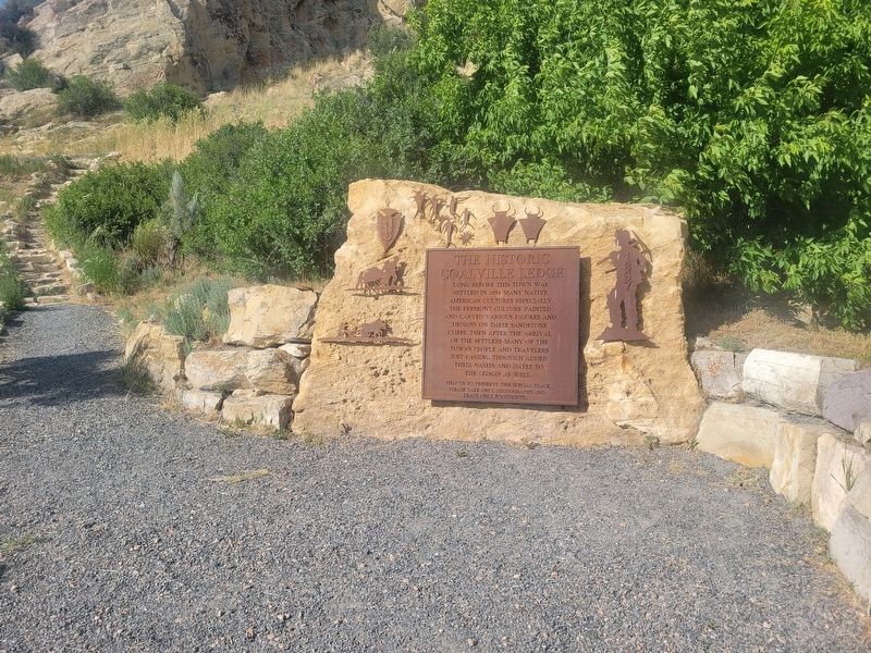 The Historic Coalville Ledge Marker. Click for full size. The Historic Coalville Ledge Marker image. Click for full size.