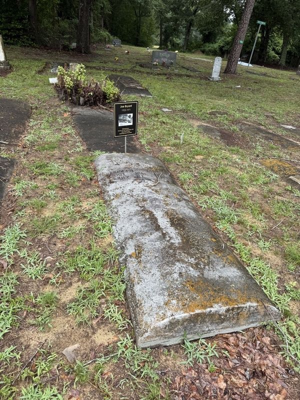 Joe Bryant Marker at his grave site. Click for full size. Joe Bryant Marker at his grave site image. Click for full size.