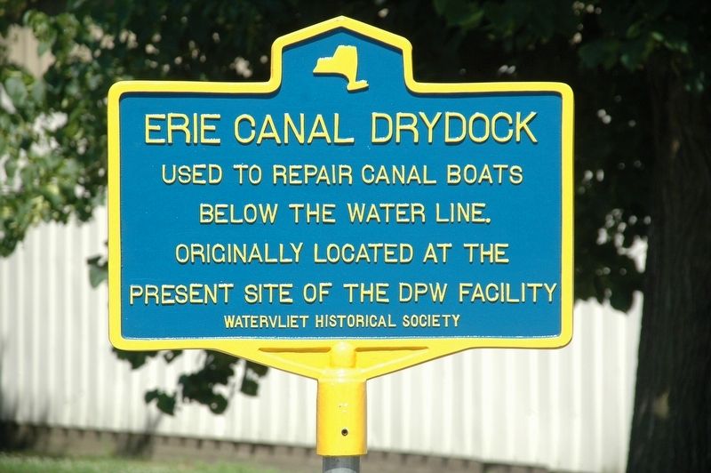 Erie Canal Drydock Marker. Click for full size. Erie Canal Drydock Marker image. Click for full size.
