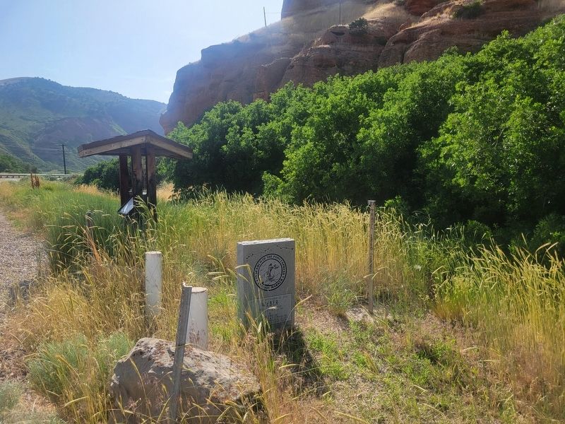 Weber Pony Express Station Marker. Click for full size. Weber Pony Express Station Marker image. Click for full size.