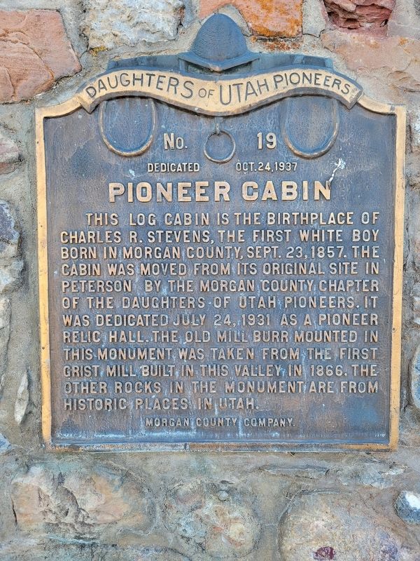 Pioneer Cabin Marker. Click for full size. Pioneer Cabin Marker image. Click for full size.