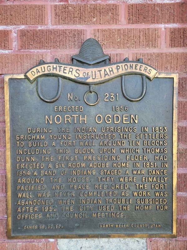 North Ogden Marker. Click for full size. North Ogden Marker image. Click for full size.