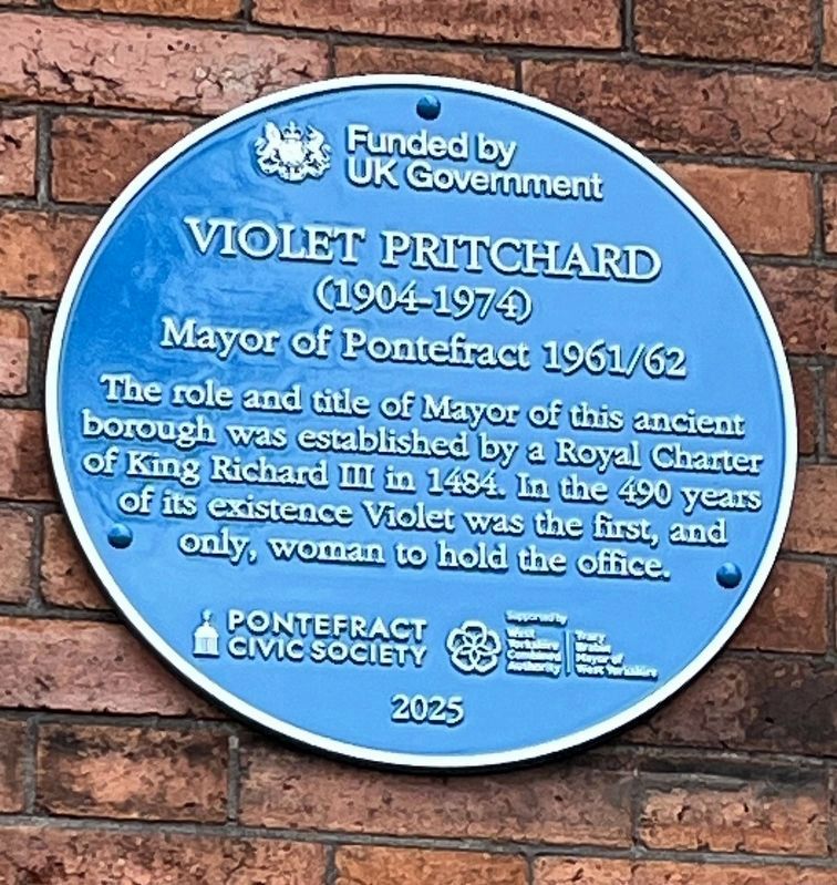 Violet Pritchard, 1904-1974 Marker. Click for full size. Violet Pritchard, 1904-1974 Marker image. Click for full size.