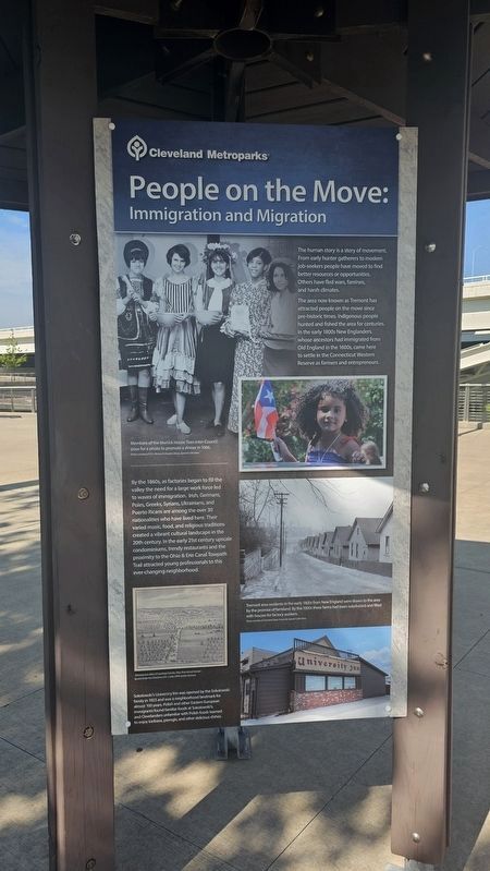 Immigration and Migration side of marker image. Click for full size.