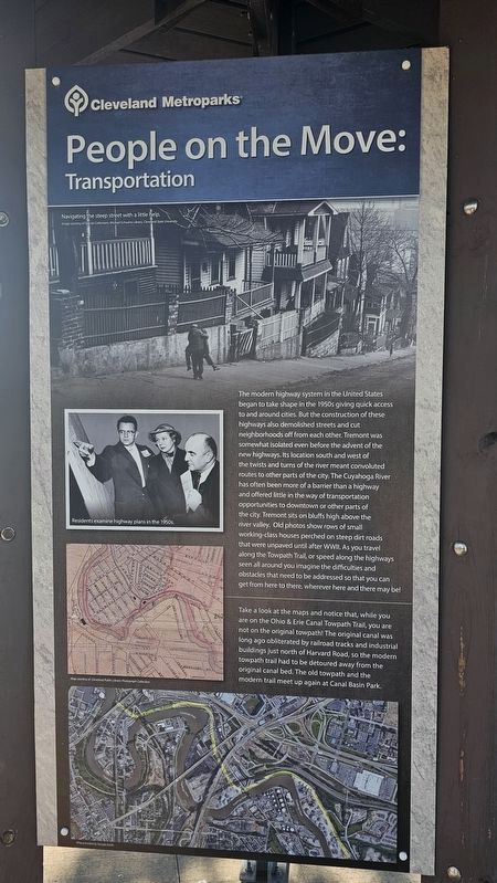 Transportation side of marker image. Click for full size.