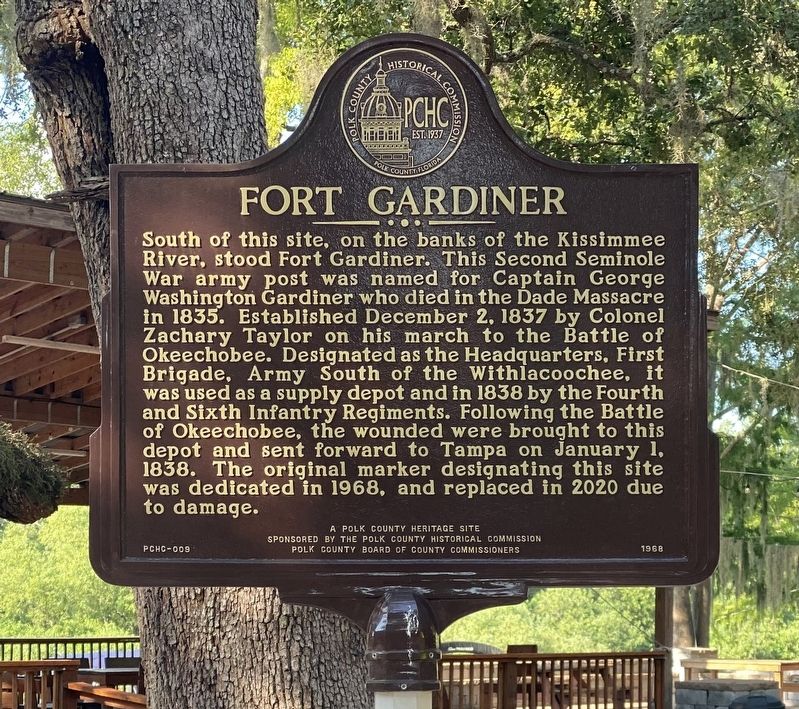 Fort Gardiner Marker image. Click for full size.