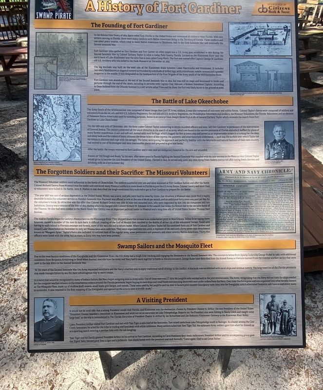 Fort Gardiner Marker image. Click for full size.