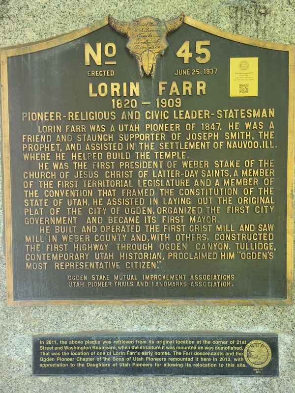 Lorin Farr Marker image. Click for full size.