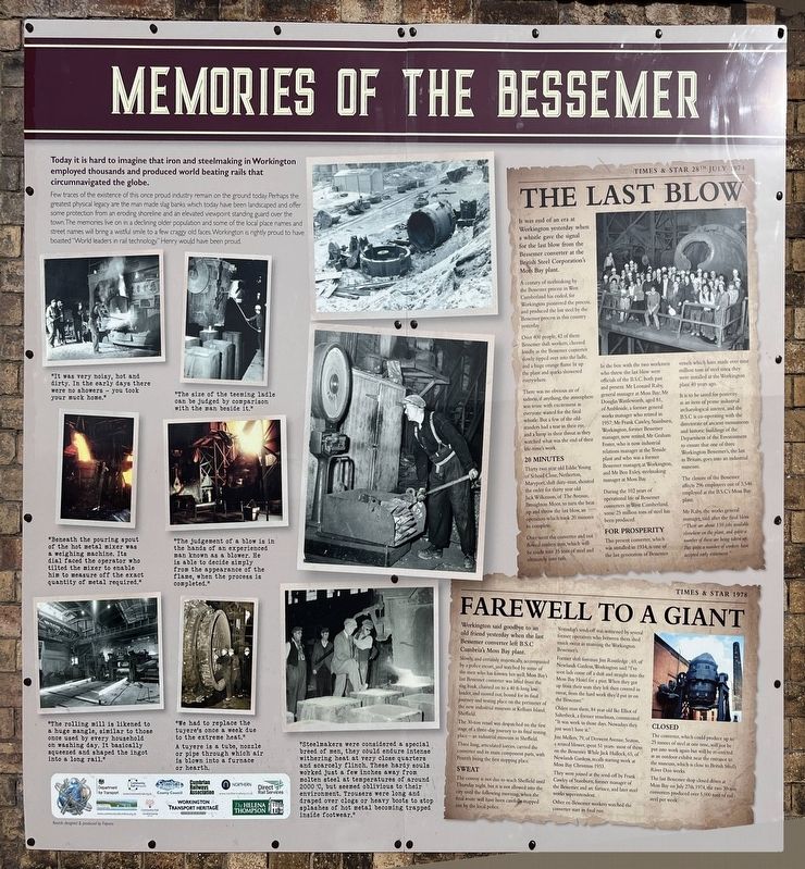 Memories of the Bessemer Marker image. Click for full size.