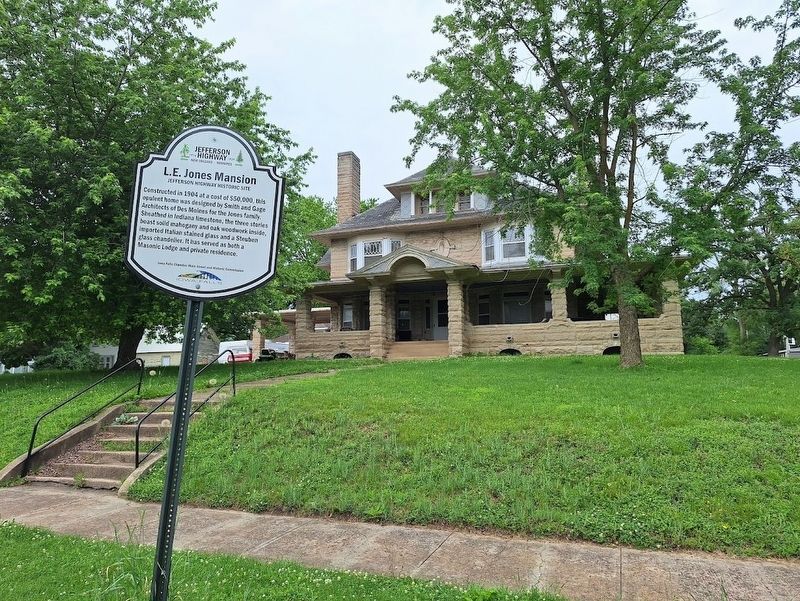 L.E. Jones Mansion Marker image. Click for full size.
