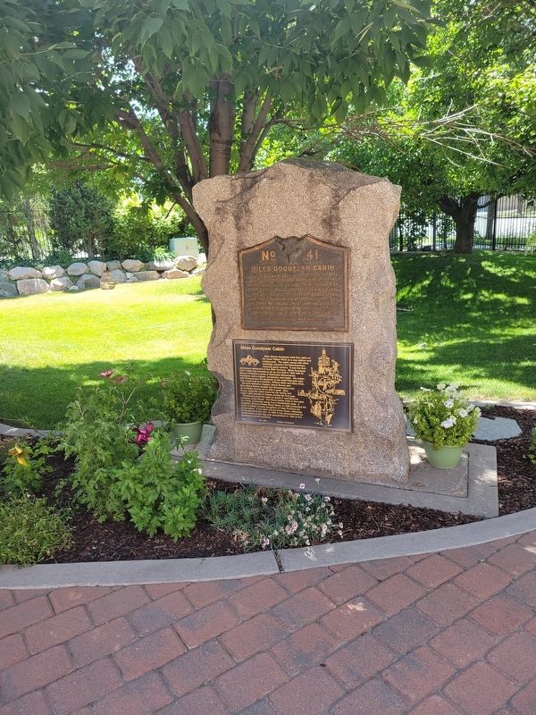 Miles Goodyear Cabin Marker image. Click for full size.