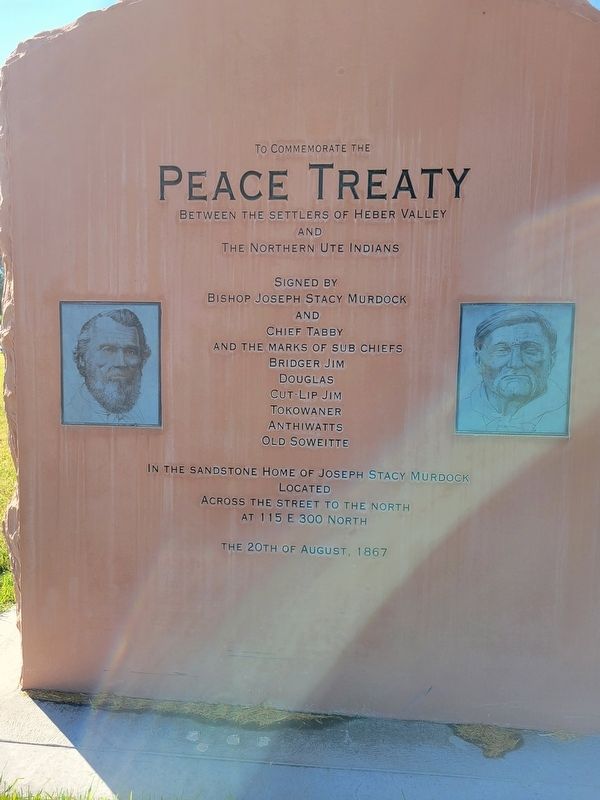 Peace Treaty Marker image. Click for full size.