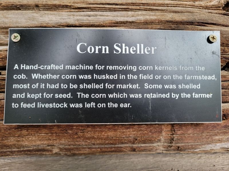 Corn Sheller Marker. Click for full size. Corn Sheller Marker image. Click for full size.