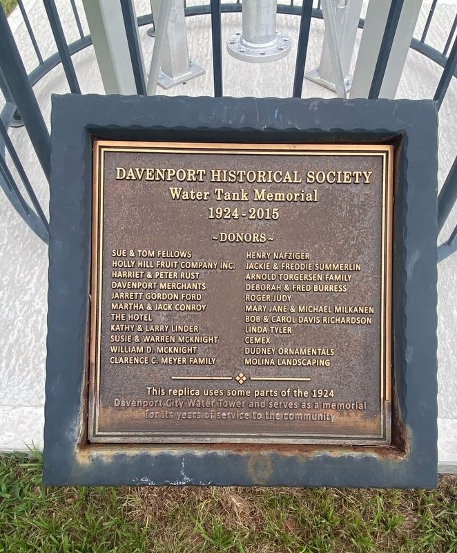 Davenport Historical Society Marker image. Click for full size.