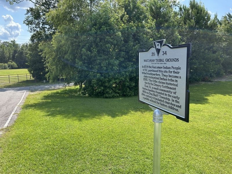 Waccamaw Tribal Grounds Marker image. Click for full size.