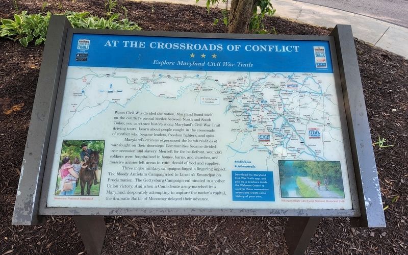At The Crossroads Of Conflict Marker image. Click for full size.