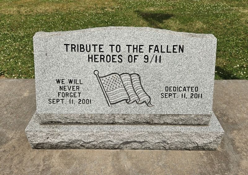 Tribute to the Fallen Heroes of 9/11 Marker. Click for full size. Tribute to the Fallen Heroes of 9/11 Marker image. Click for full size.