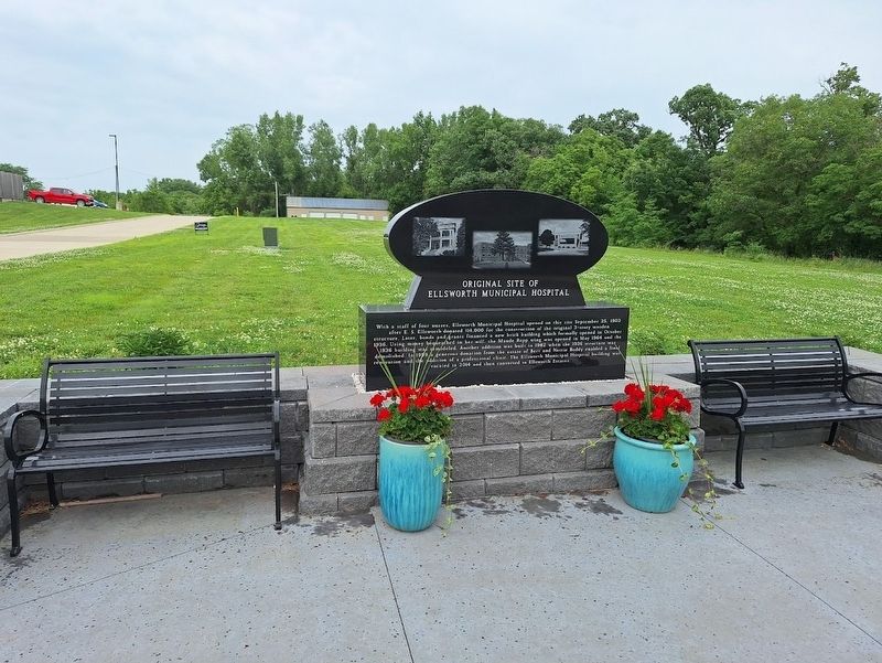 Original Site of Ellsworth Municipal Hospital Marker image. Click for full size.