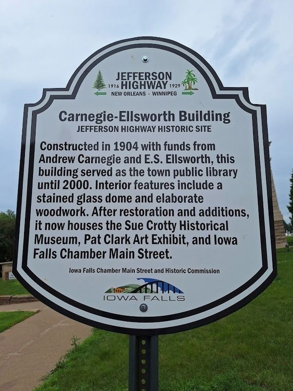 Carnegie-Ellsworth Building Marker. Click for full size. Carnegie-Ellsworth Building Marker image. Click for full size.