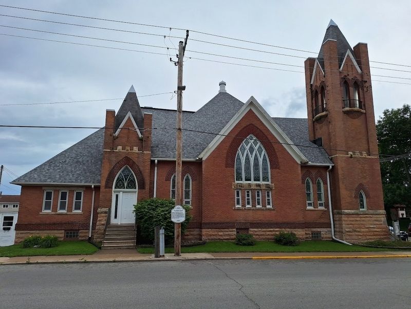 First Baptist Church Marker. Click for full size. First Baptist Church Marker image. Click for full size.