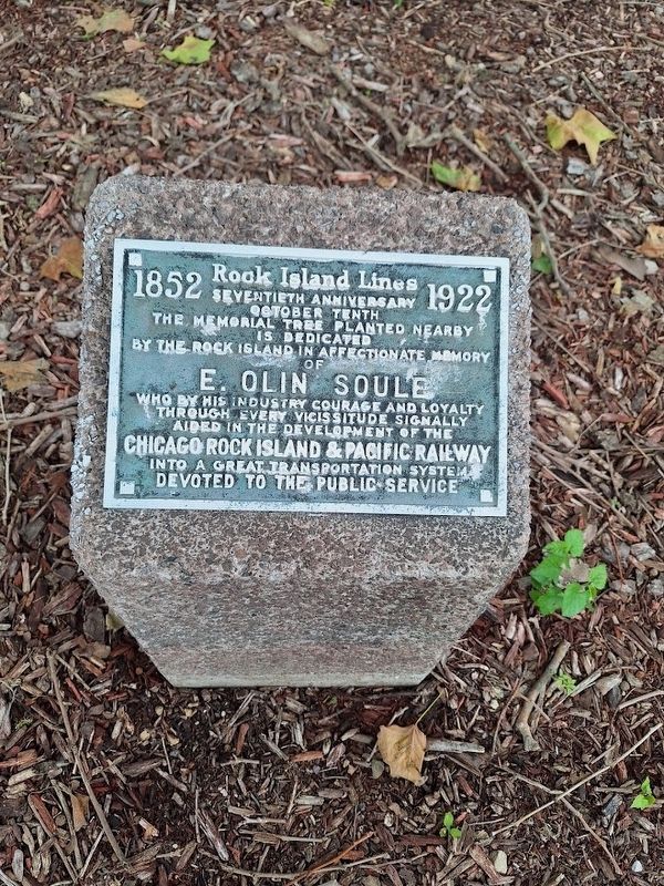 E. Olin Soule plaque image. Click for full size.