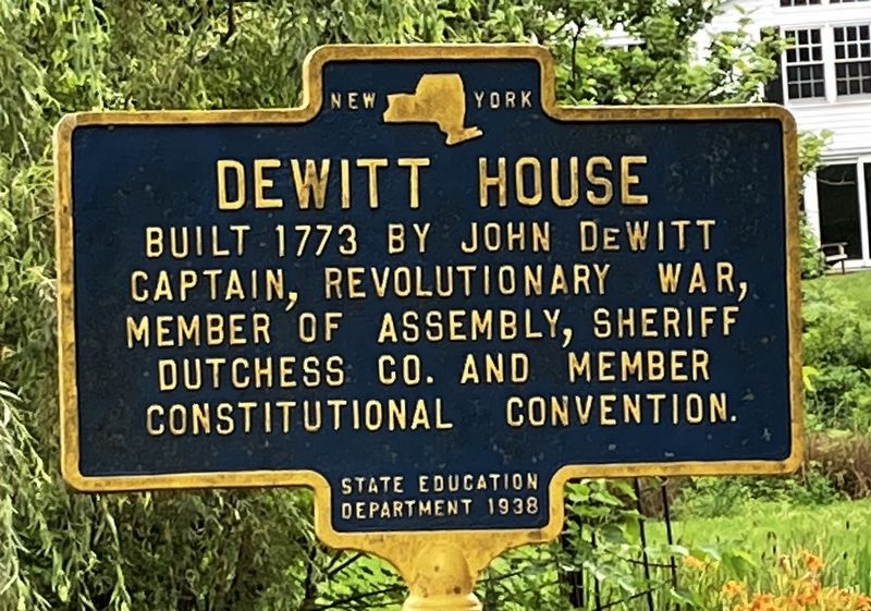 Dewitt House Marker. Click for full size. Dewitt House Marker image. Click for full size.