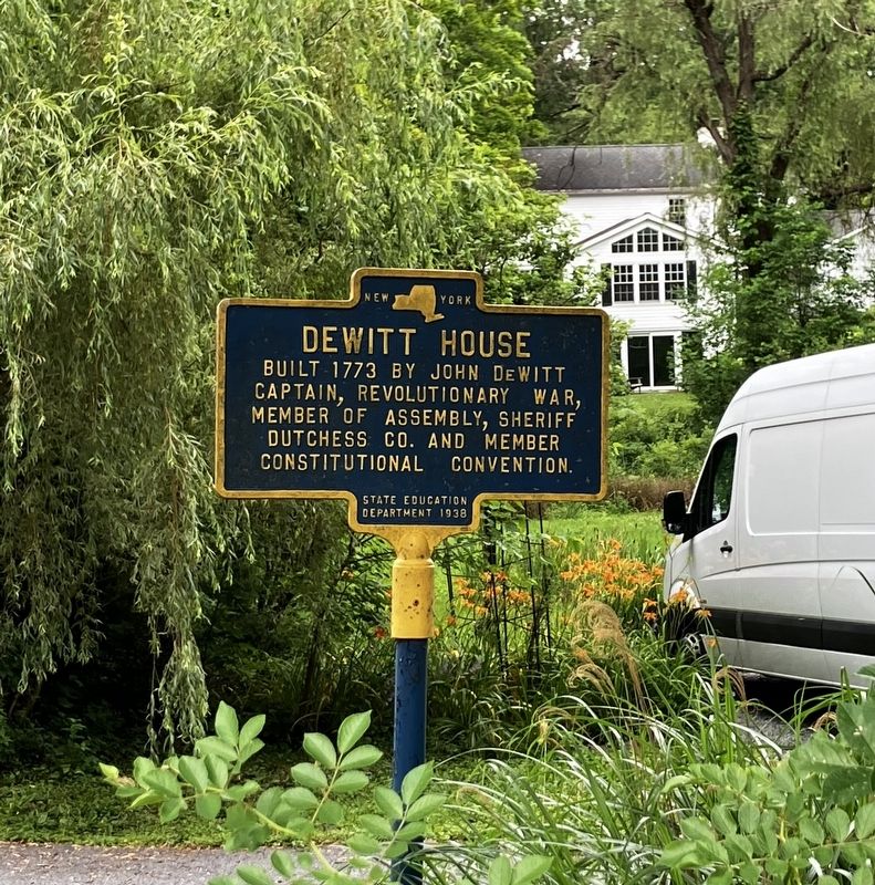 Dewitt House Marker. Click for full size. Dewitt House Marker image. Click for full size.