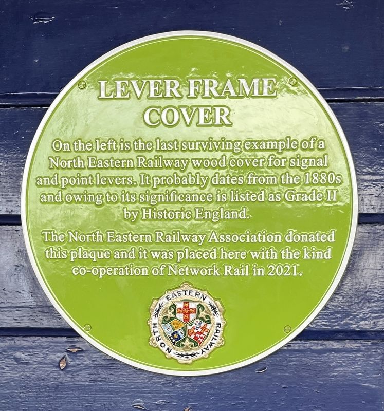 Lever Frame Cover Marker. Click for full size. Lever Frame Cover Marker image. Click for full size.
