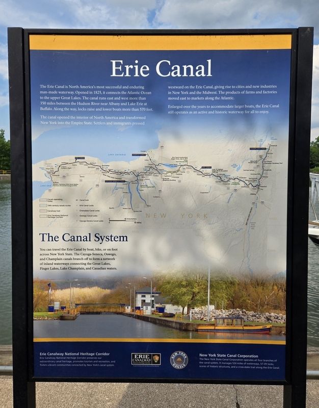 Erie Canal Marker. Click for full size. Erie Canal Marker image. Click for full size.