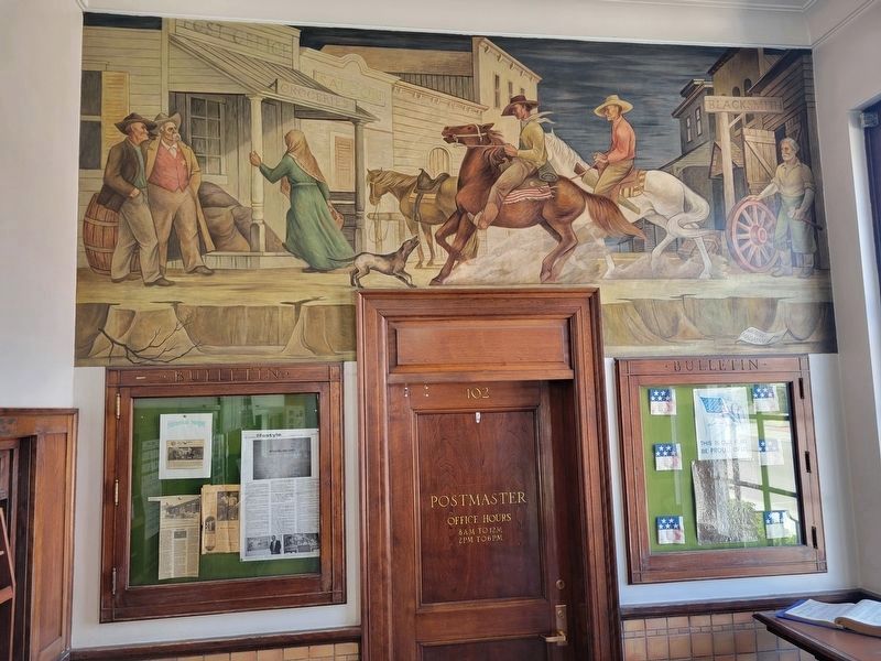 Post Office Mural image. Click for full size.