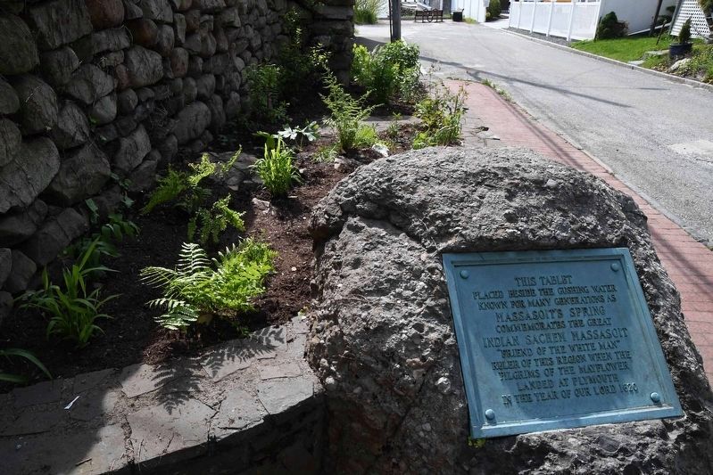 Massasoit's Spring / Indian Sachem Massasoit Marker. Click for full size. Massasoit's Spring / Indian Sachem Massasoit Marker image. Click for full size.