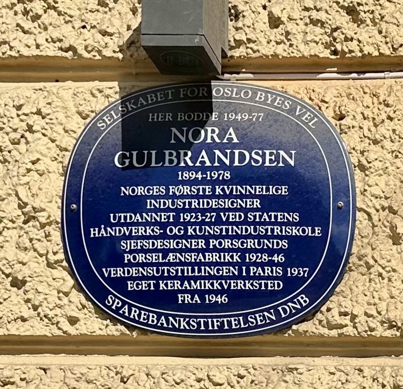 Nora Gulbrandsen Marker. Click for full size. Nora Gulbrandsen Marker image. Click for full size.