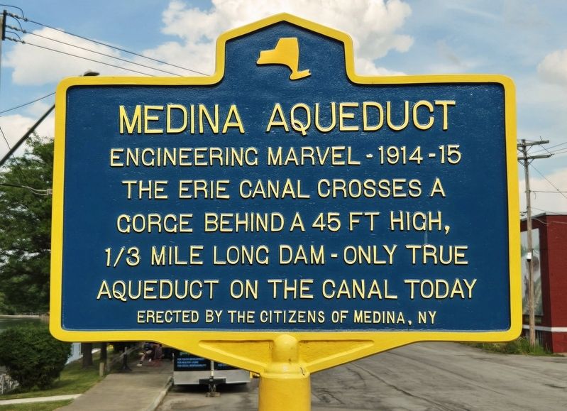 Medina Aqueduct Marker image. Click for full size.
